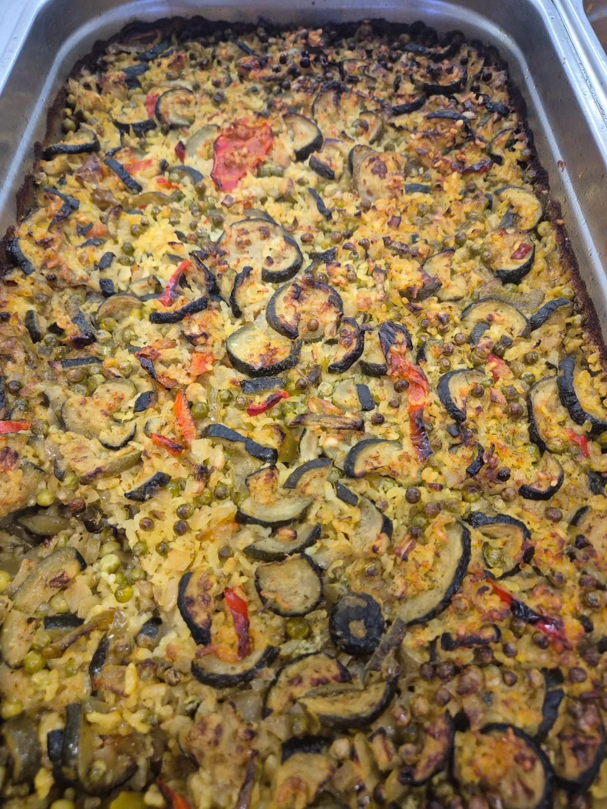 Gemüseauflauf mit Zucchini und Aubergine